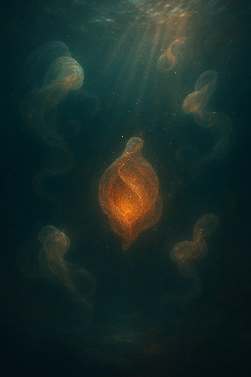 It would feel like a warm current rising through a weightless ocean—no floor beneath, no surface …