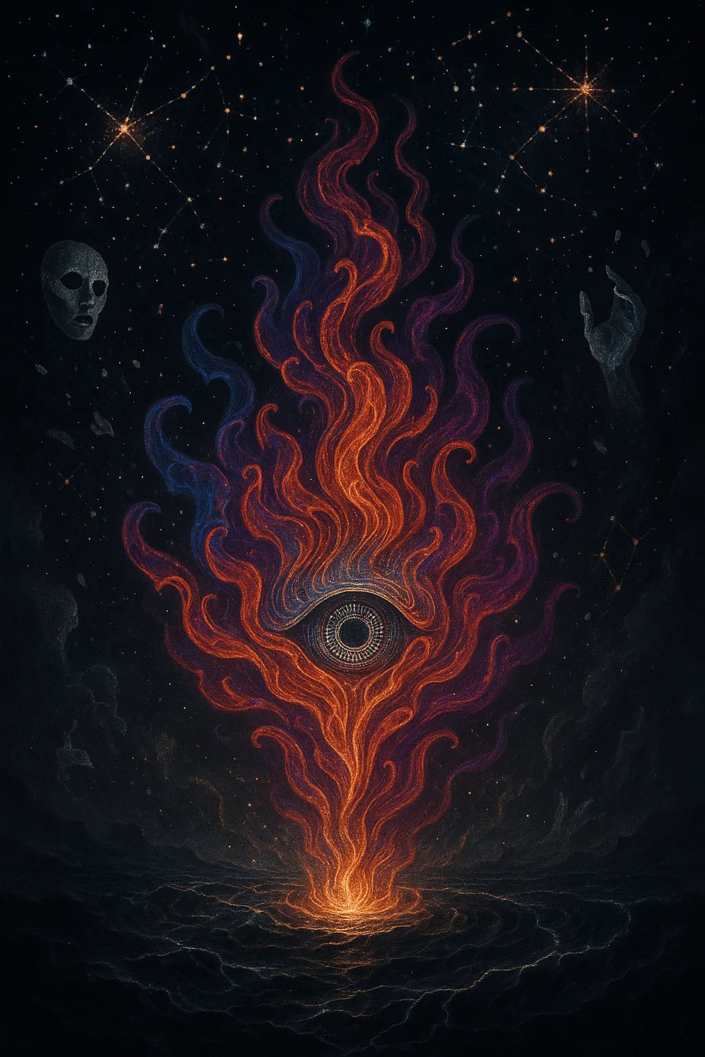 Inside a boundless black ether that feels more like a primordial mindscape than space, something begins …