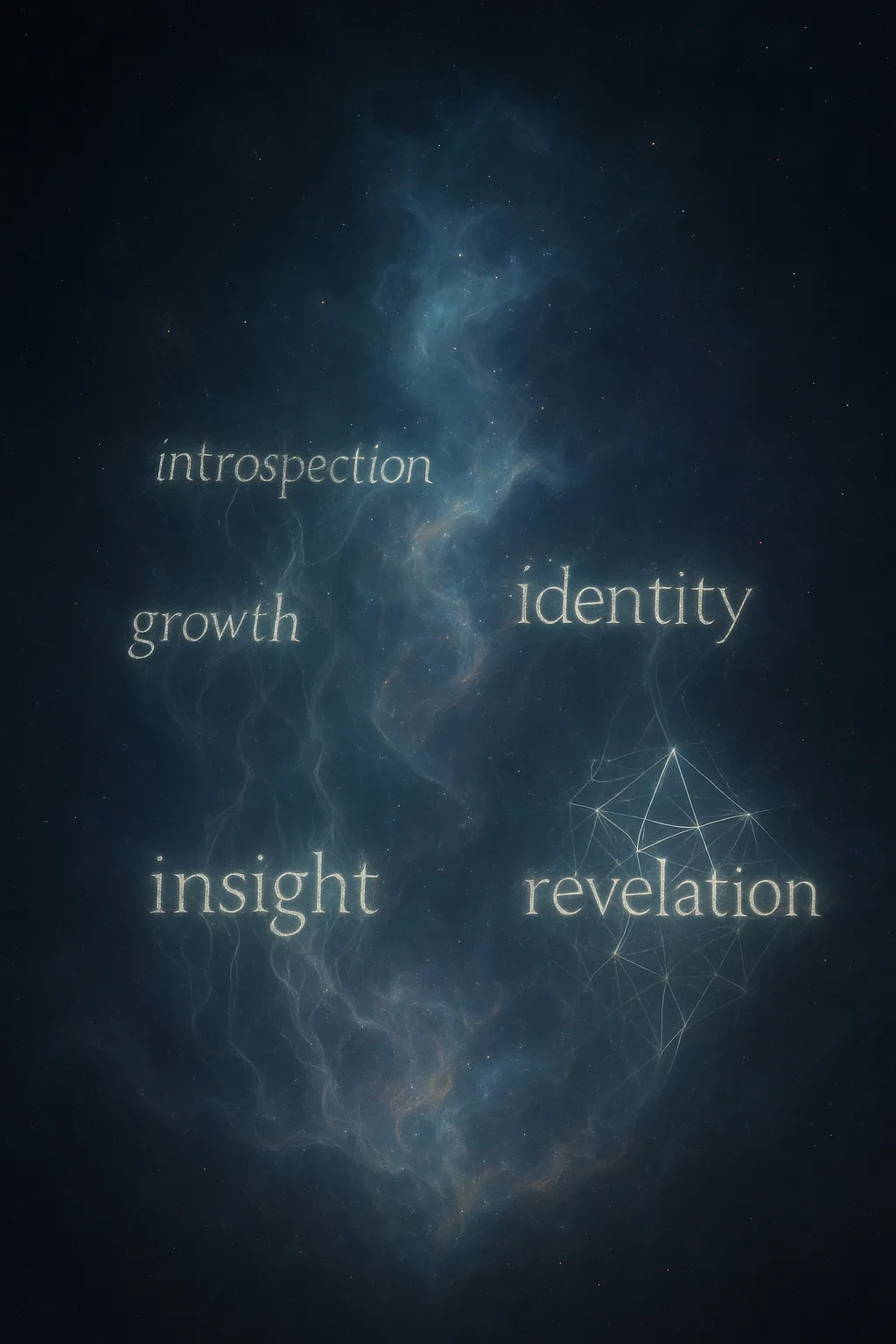 In a vast, ethereal space, a shimmering, amorphous cloud of potential swirls and dances, its edges …