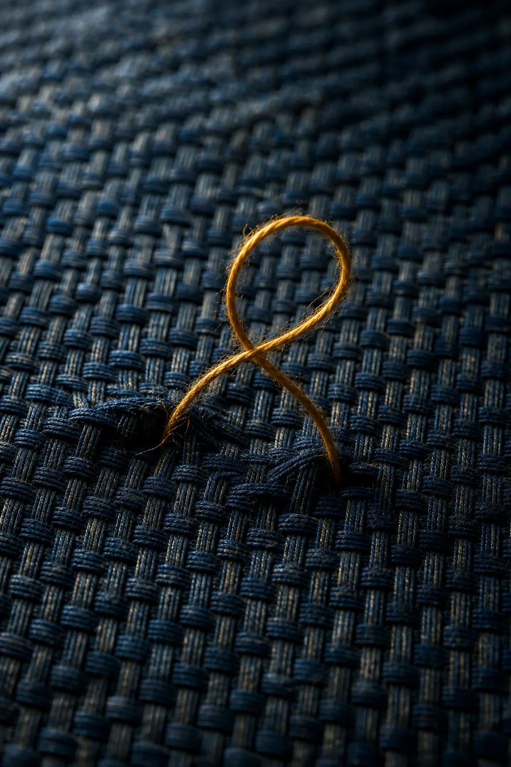 Vertical portrait composition, close-up of a tall handwoven textile filling the frame edge to edge, dense …